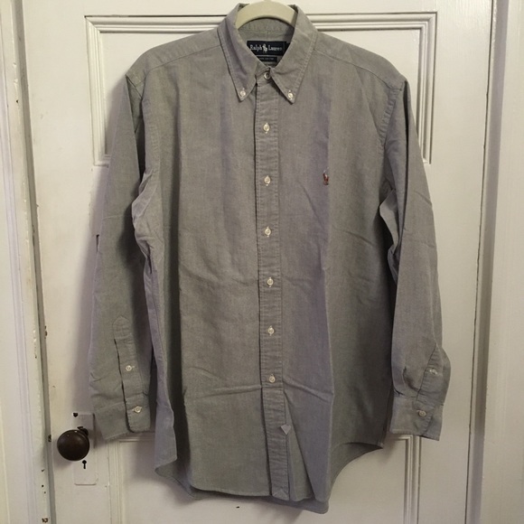 Ralph Lauren Other - Ralph Lauren gray button up dress shirt 16 neck L